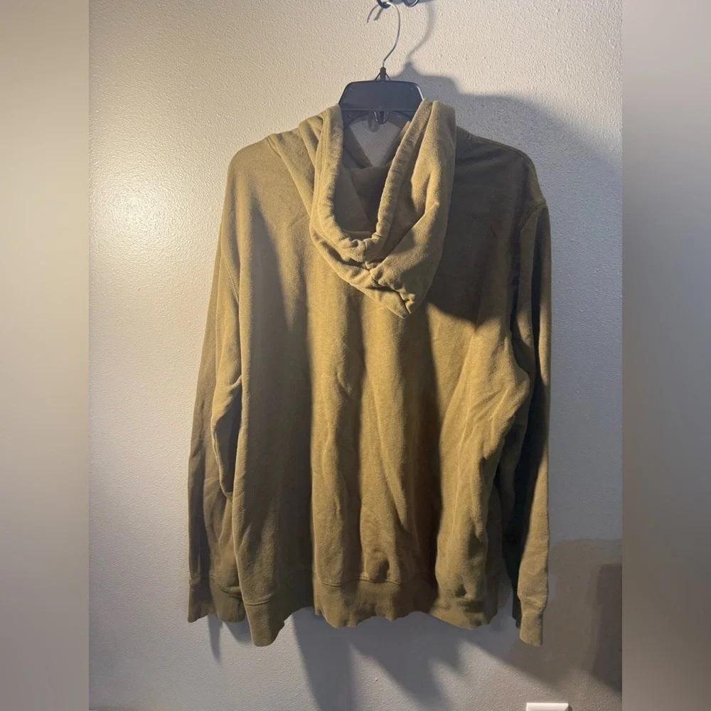The North Face Men's Olive hooded sweatshirt